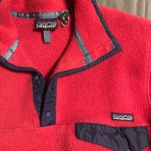 Pink Patagonia Pullover. Size Medium